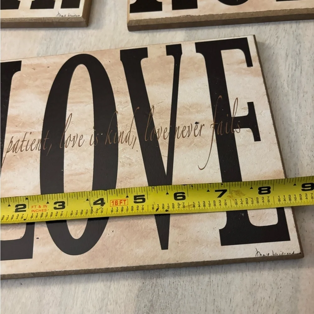 Wall Decor Set - Faith, Hope, Love - live the life you’ve always Imagined